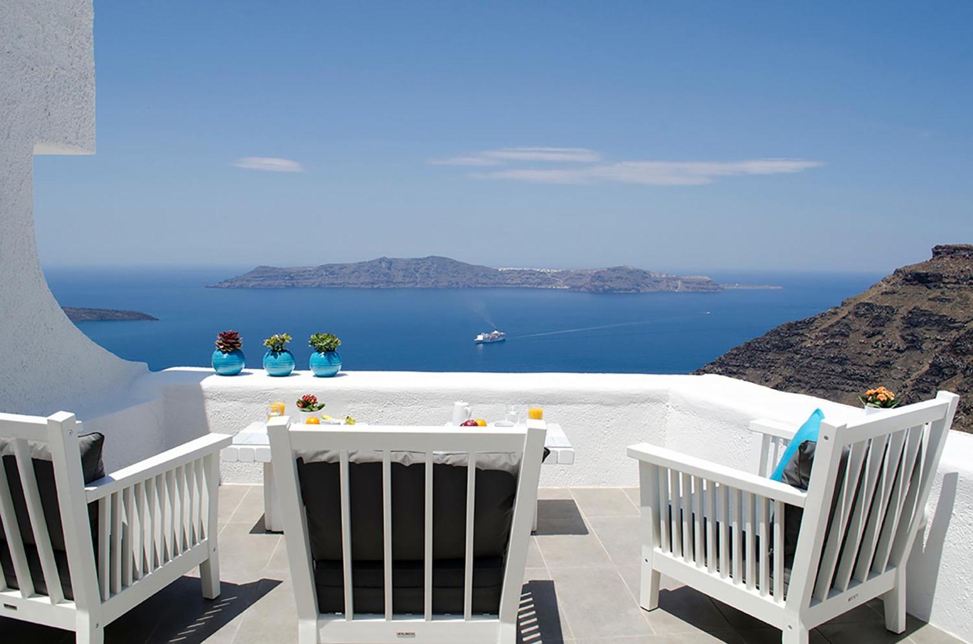 Aerino Villa Firostefani Bagian luar foto